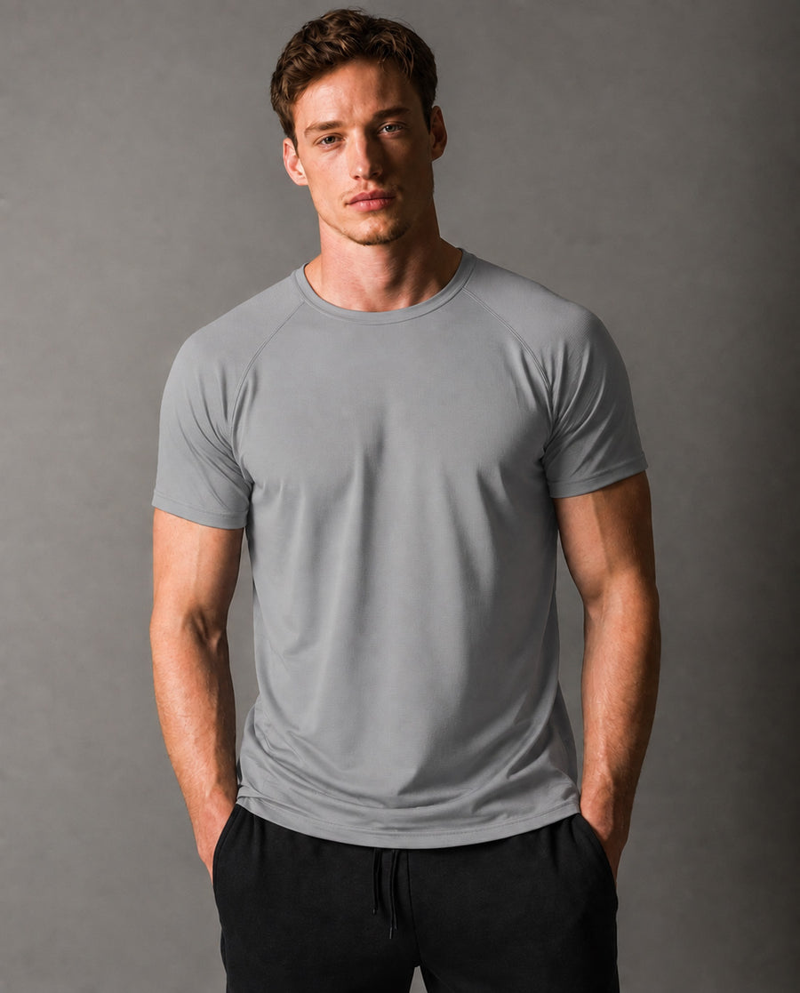 Apex Tee Front #grey