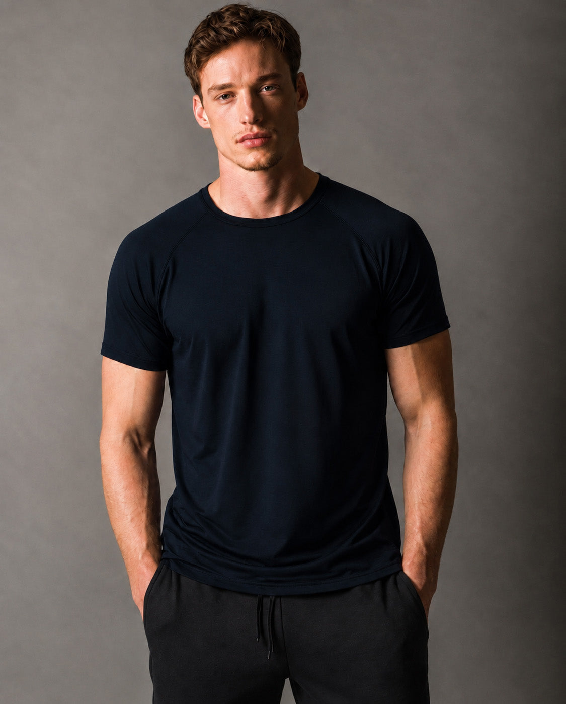 Apex Tee Front #midnightnavy